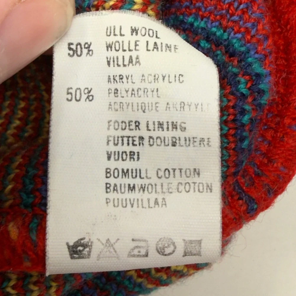 Vintage Swix Wool Blend Swedish Ski Nordic Hat w Tassel 50% Wool 50% Acrylic EUC